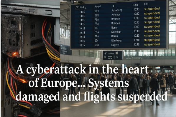 A Cyberattack in the Heart of Europe... Systems Damaged and Flights Suspended